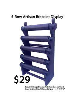 5-Row Artisan Bracelet Display